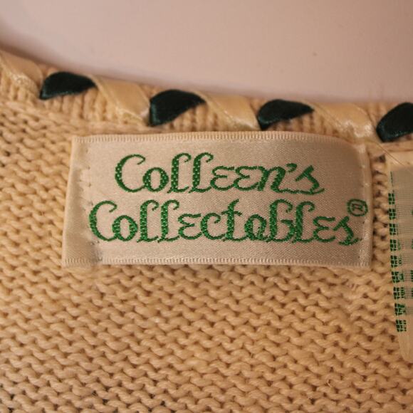 Cotton Knit Short Sleeve Scoop Neck Top Ribbon & Pearl Floral Embroidered sz M - Picture 8 of 11